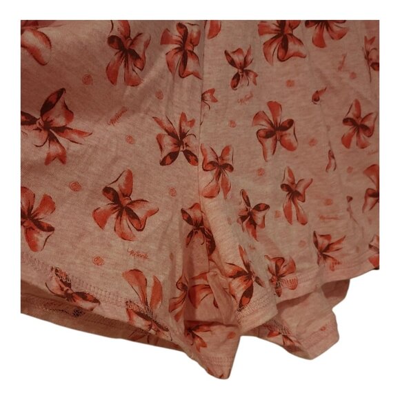 Disney Parks Authentic Minnie Mouse Ears Polka Dots Pink V Neck Pajama Set Short - Picture 11 of 16